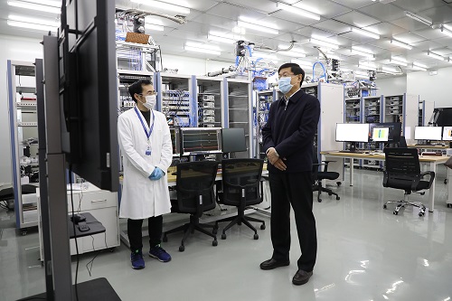 北京市科委主任许强到广东会院调研检查疫情防控与复工情况